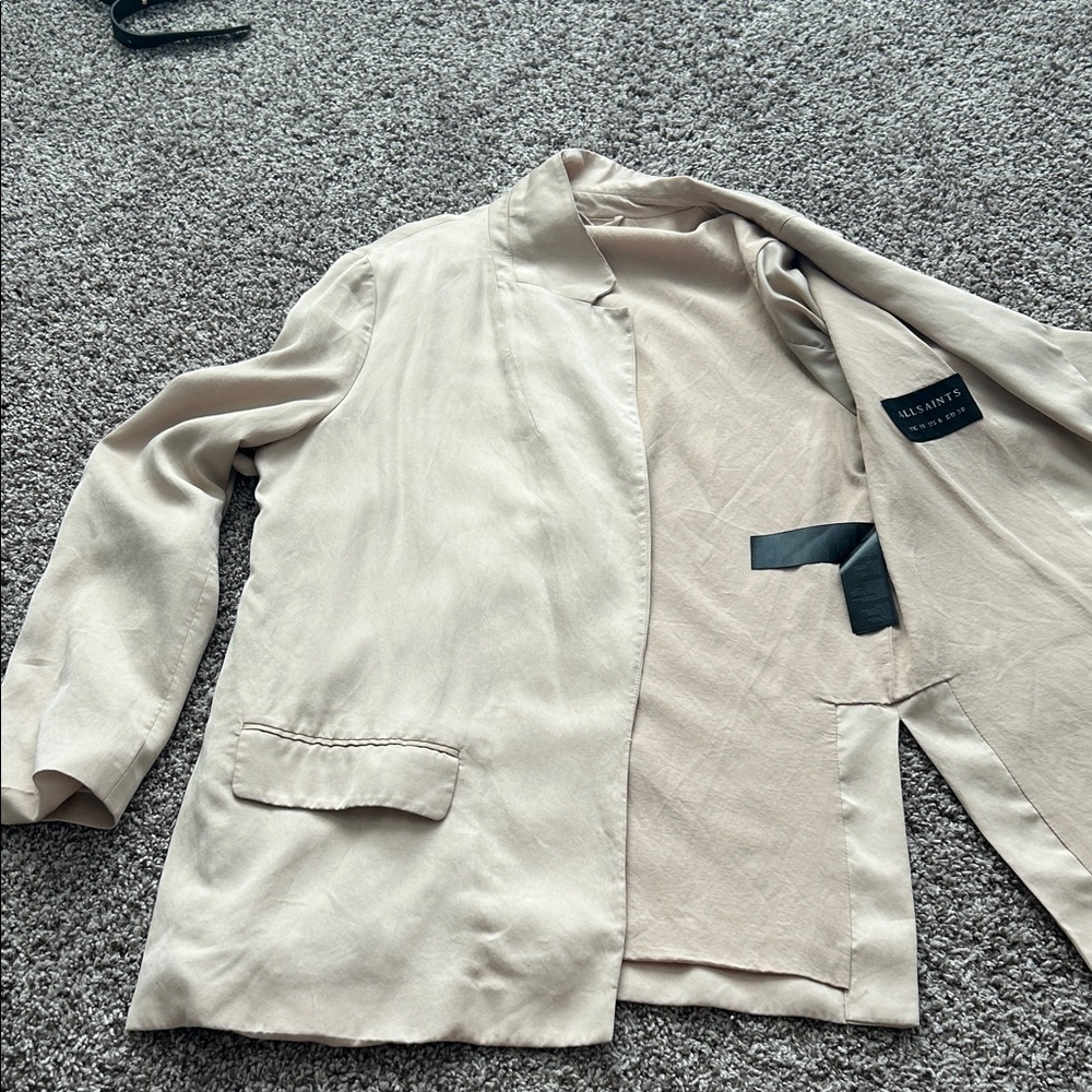 All Saints Beige Women's Blazer